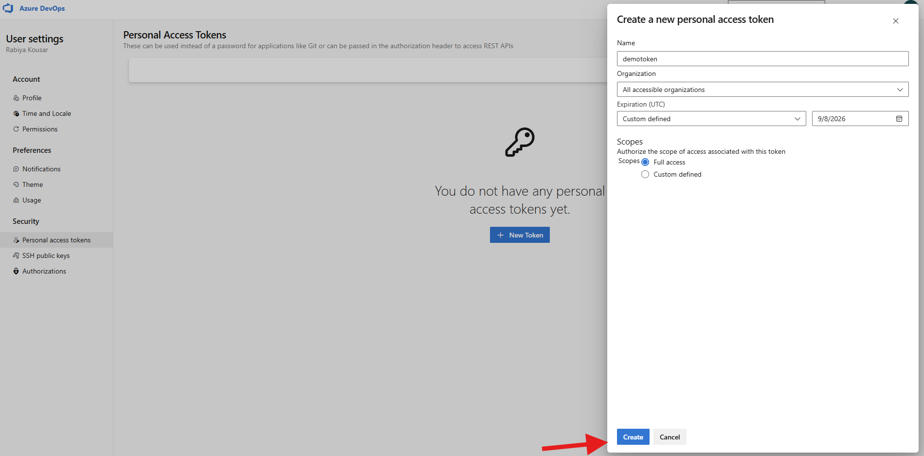 Personal Bitbucket Settings