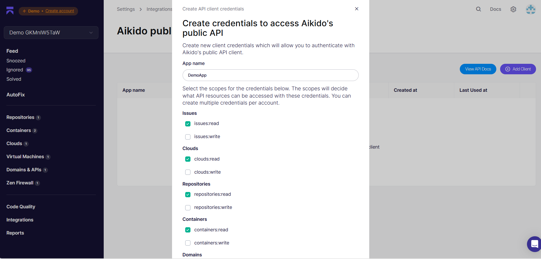 Aikido Public REST API