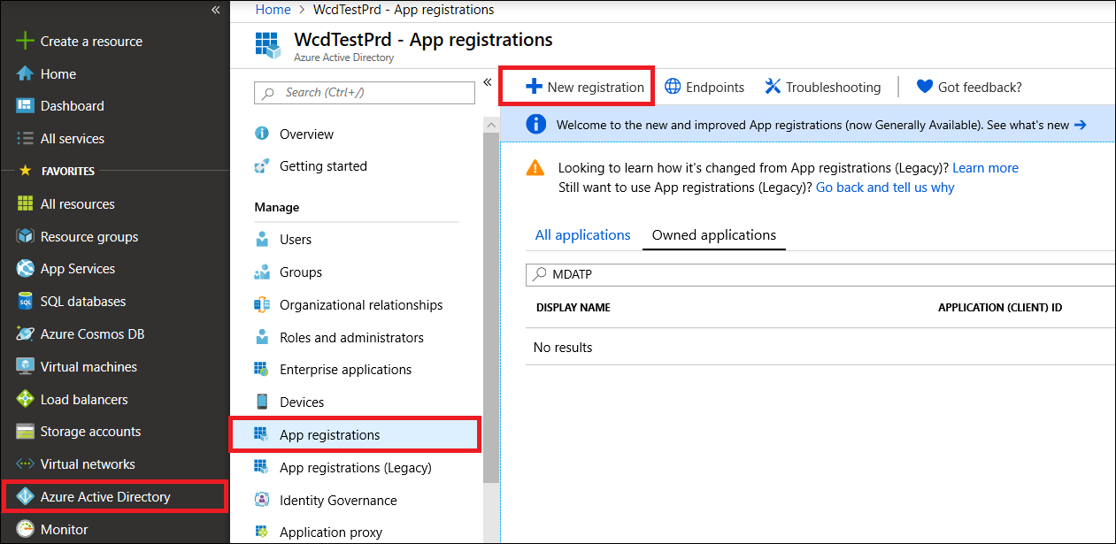 Microsoft Defender App Registration