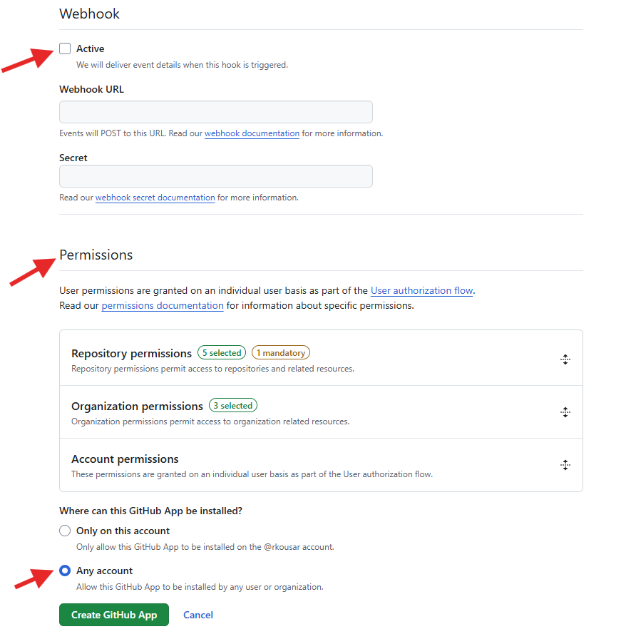 GitHub App Permissions