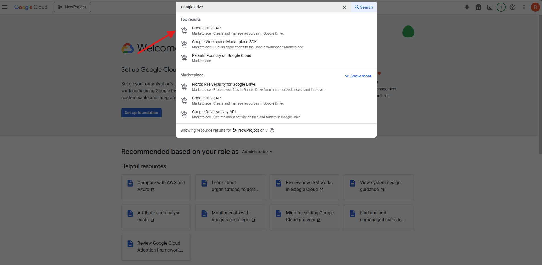 Google Drive API Client Creation