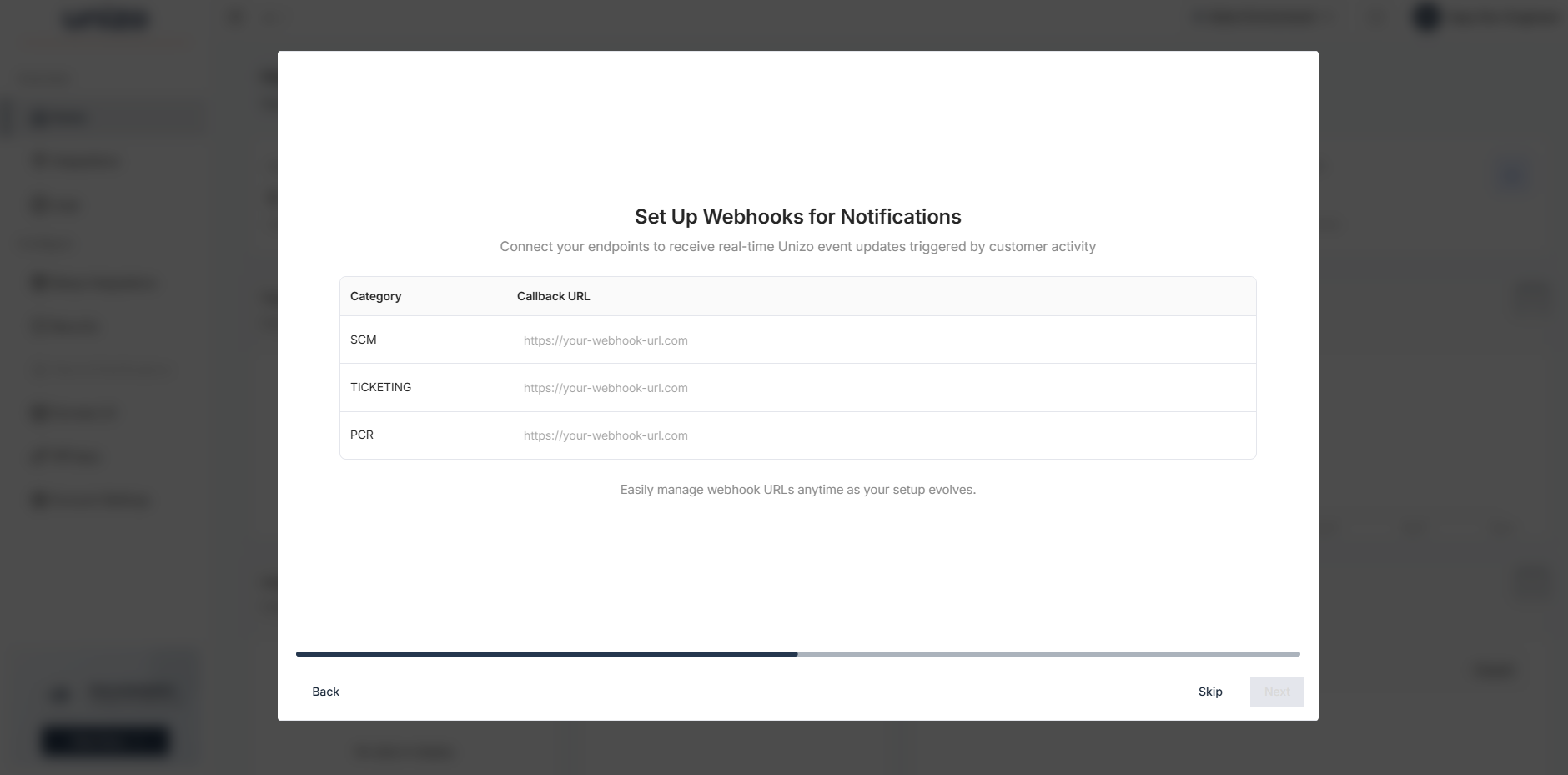 Webhook Configuration
