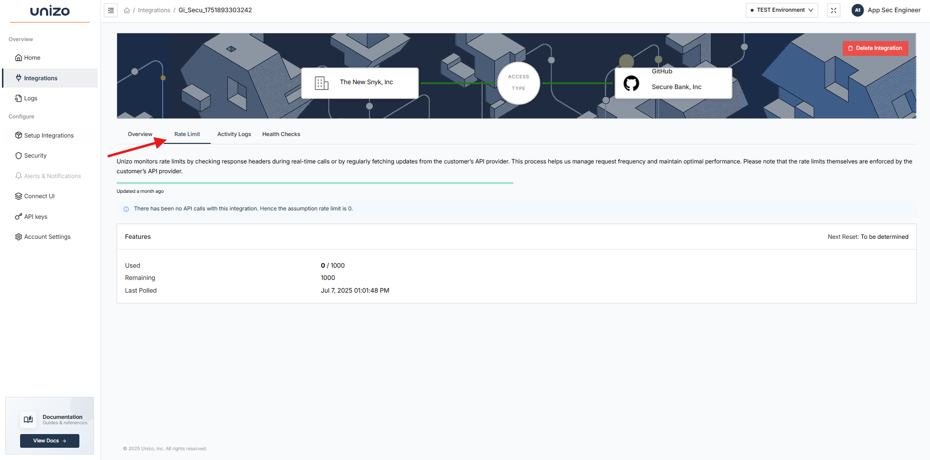 Rate Limit Dashboard