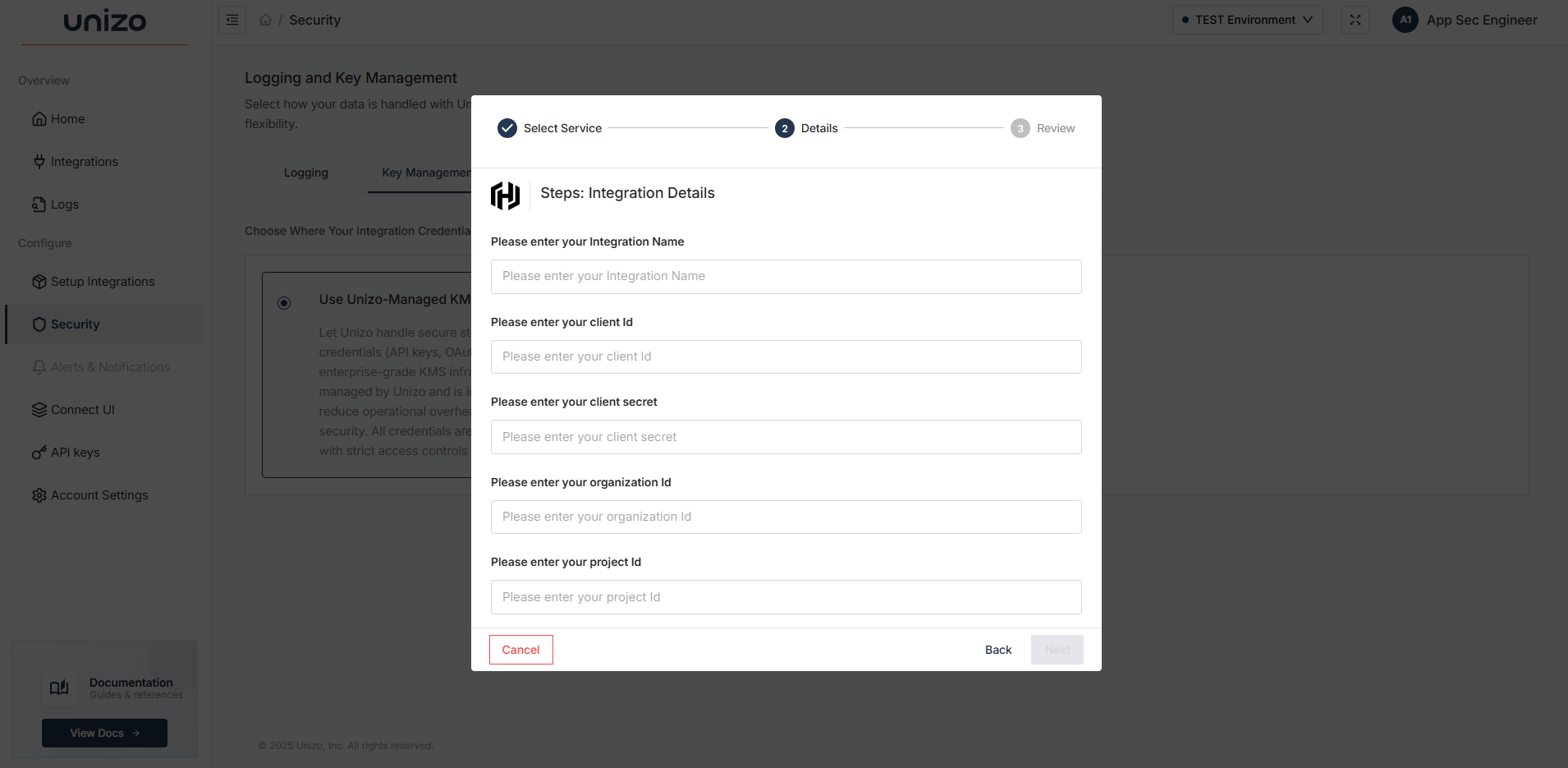 Provide Integration Details