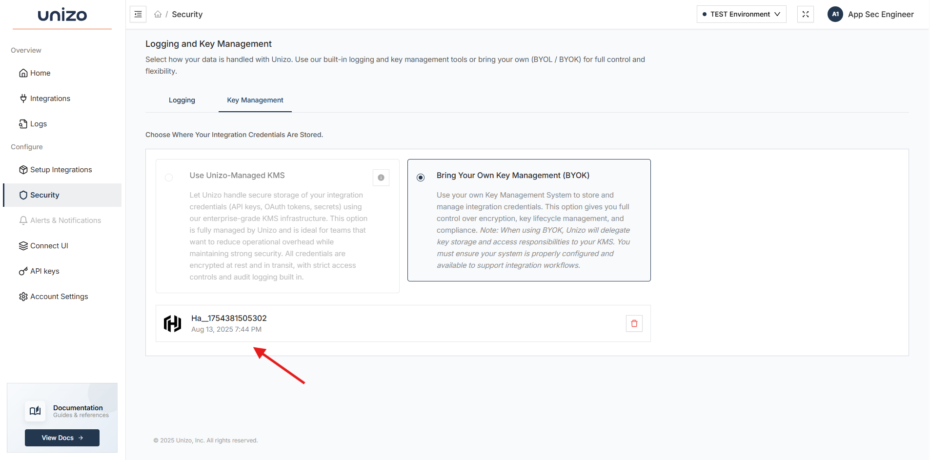 BYOK Configuration Complete