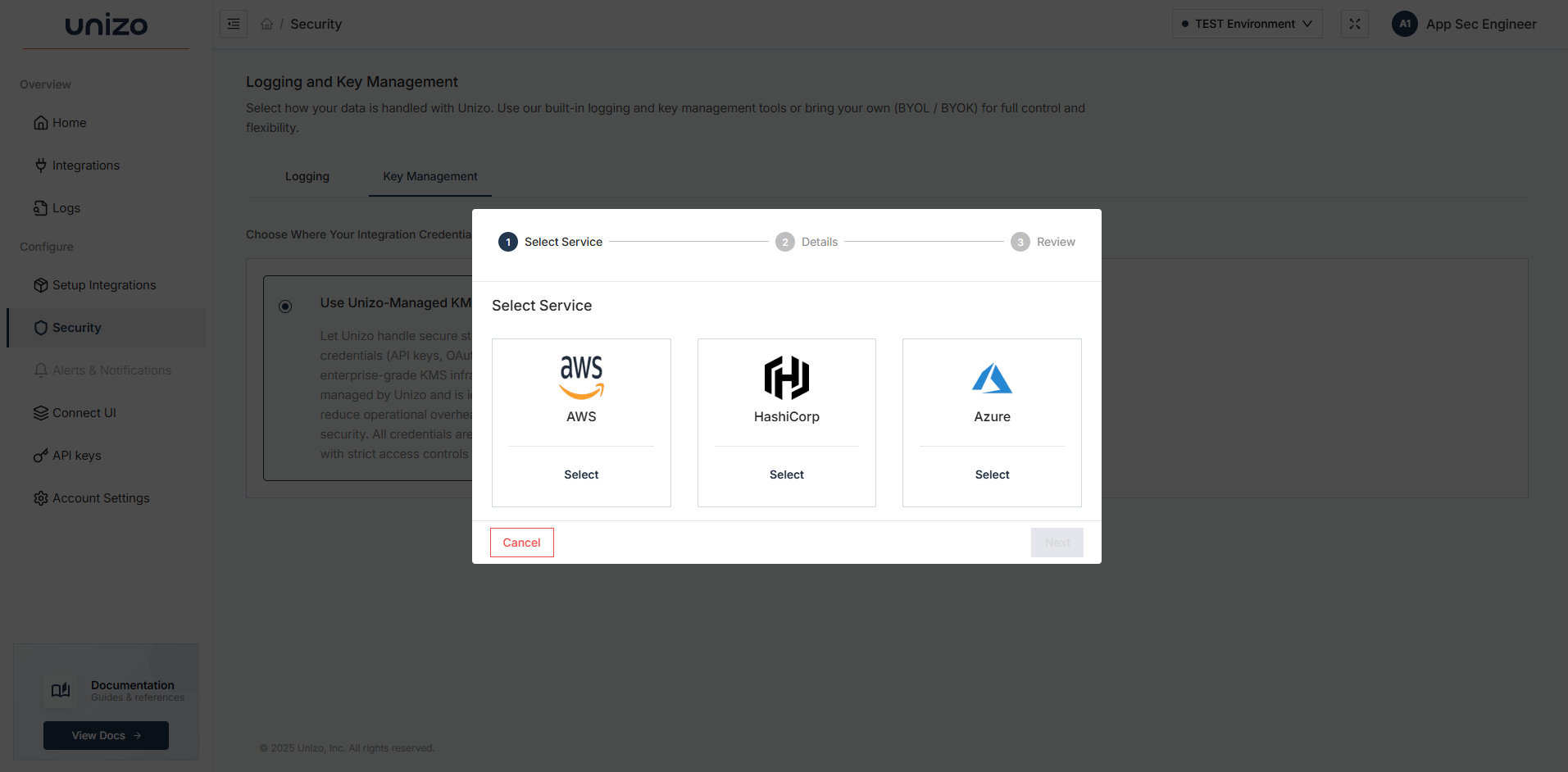 Select Available KMS Provider