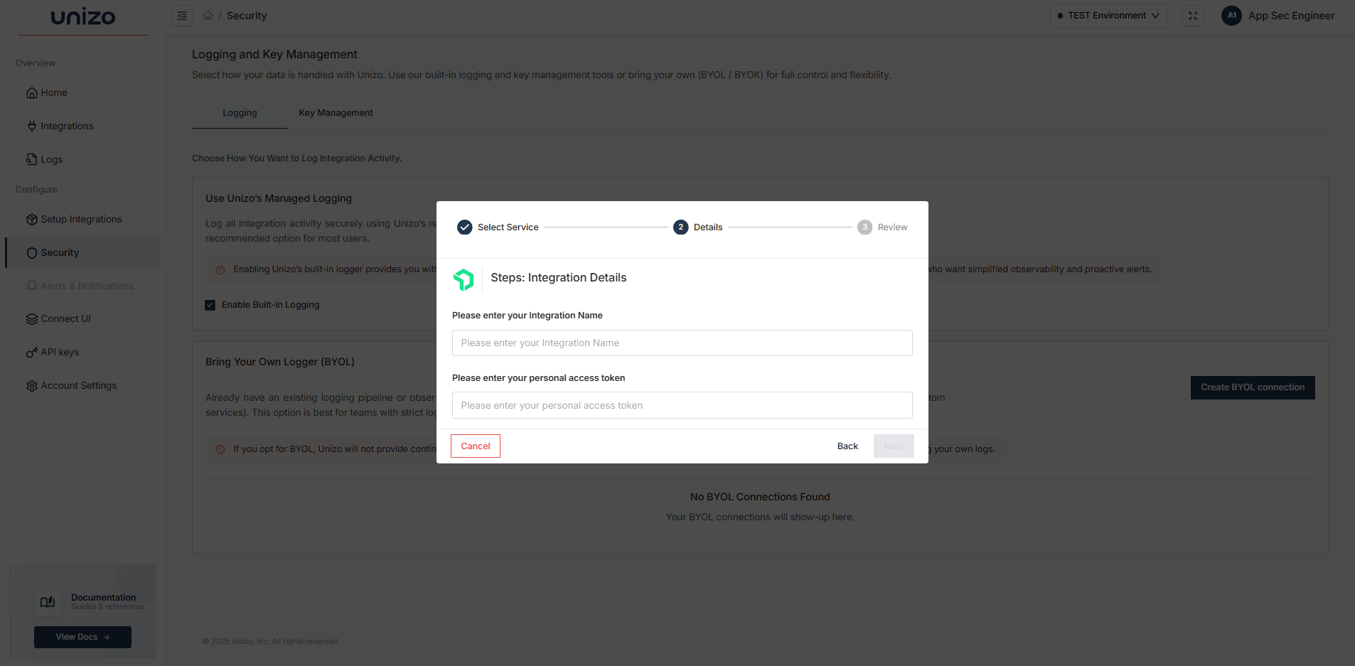 Provide Integration Details