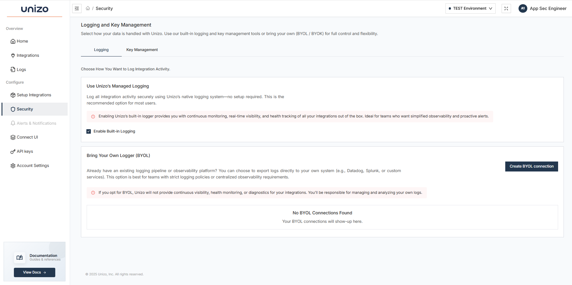 Logging Configuration
